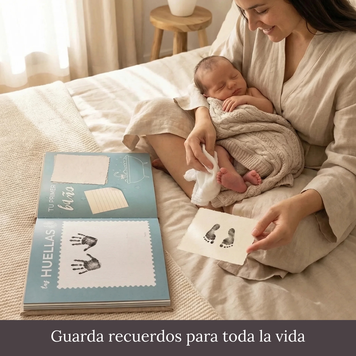 Álbum para bebé ARTESANAL - Su vida de 0 a 18 años + Empaque de REGALO