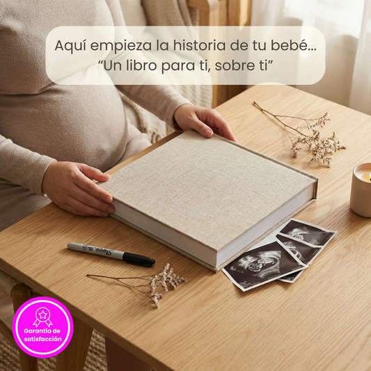 Álbum para bebé ARTESANAL - Su vida de 0 a 18 años + Empaque de REGALO