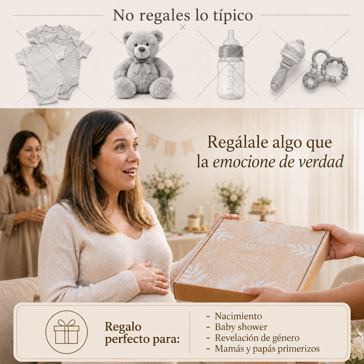 Álbum para bebé ARTESANAL - Su vida de 0 a 18 años + Empaque de REGALO