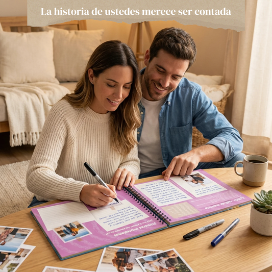 Álbum para parejas - Su historia desde que se conocieron + Empaque de REGALO