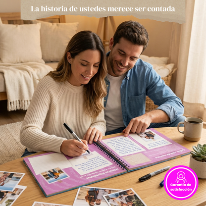 Álbum para parejas - Su historia desde que se conocieron + Empaque de REGALO