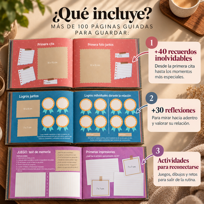 [PREVENTA] Álbum para parejas - Versión PREMIUM - Su historia desde que se conocieron + Empaque de REGALO