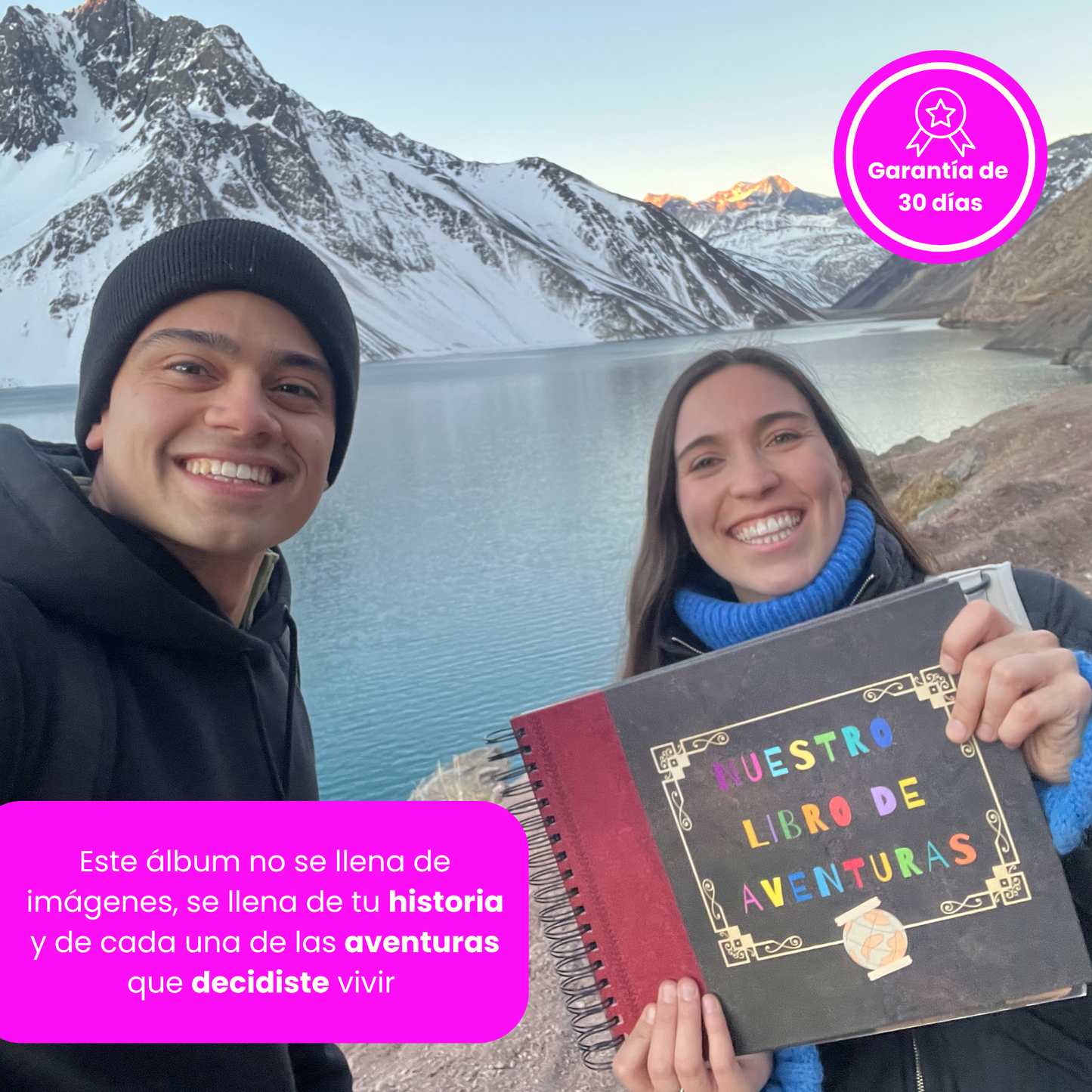 Álbum para Aventureros (parejas/familias) - "NUESTRO LIBRO DE AVENTURAS" - descubre 70 lugares/actividades + Empaque de REGALO