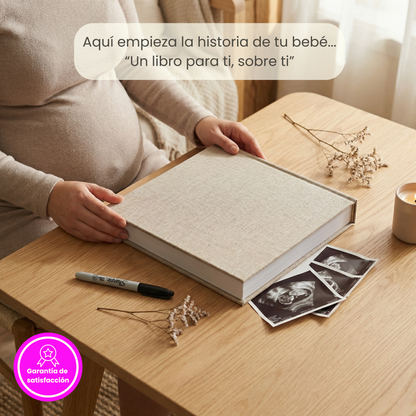 Álbum para bebé ARTESANAL - Su vida de 0 a 18 años + Empaque de REGALO